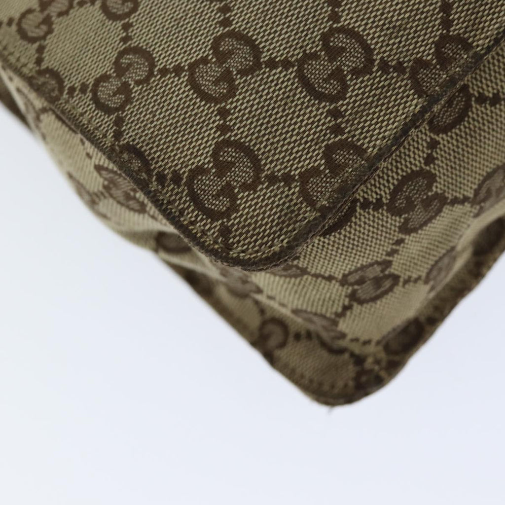 GUCCI GG Canvas Shoulder Bag Beige 120841 75829