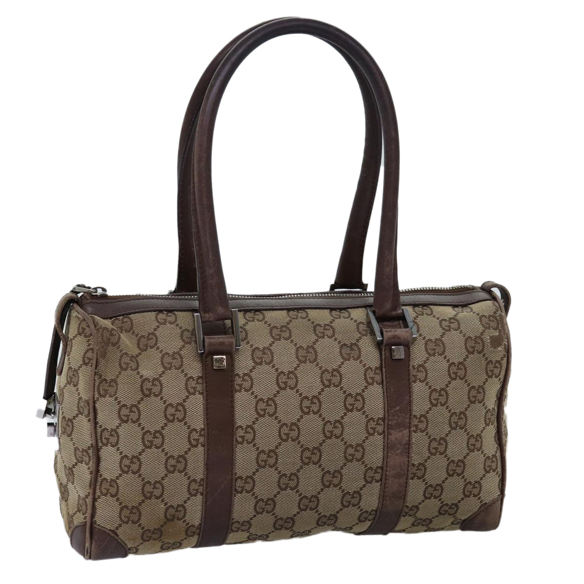 GUCCI GG Canvas Hand Bag Beige 30458 75831