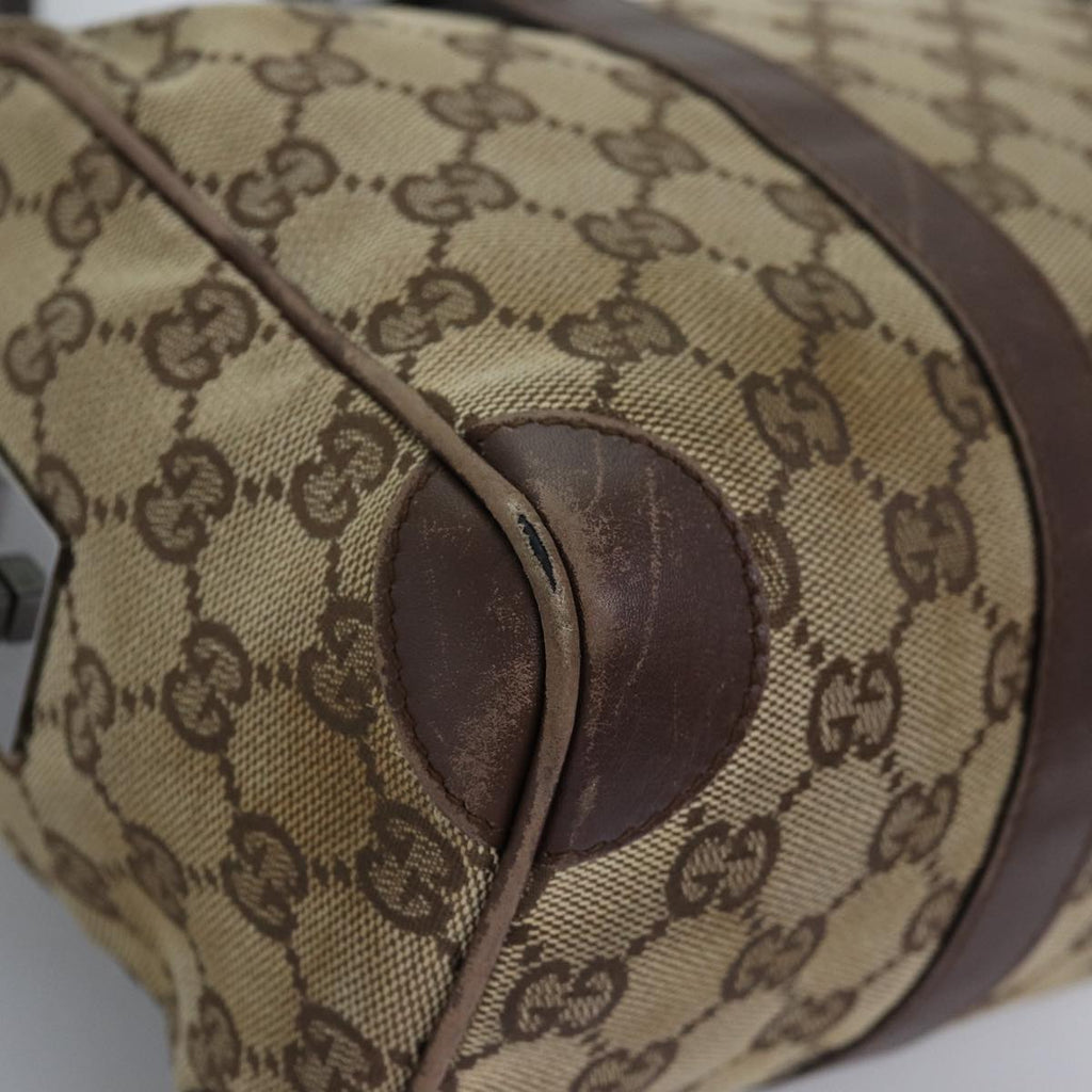 GUCCI GG Canvas Hand Bag Beige 30458 75831