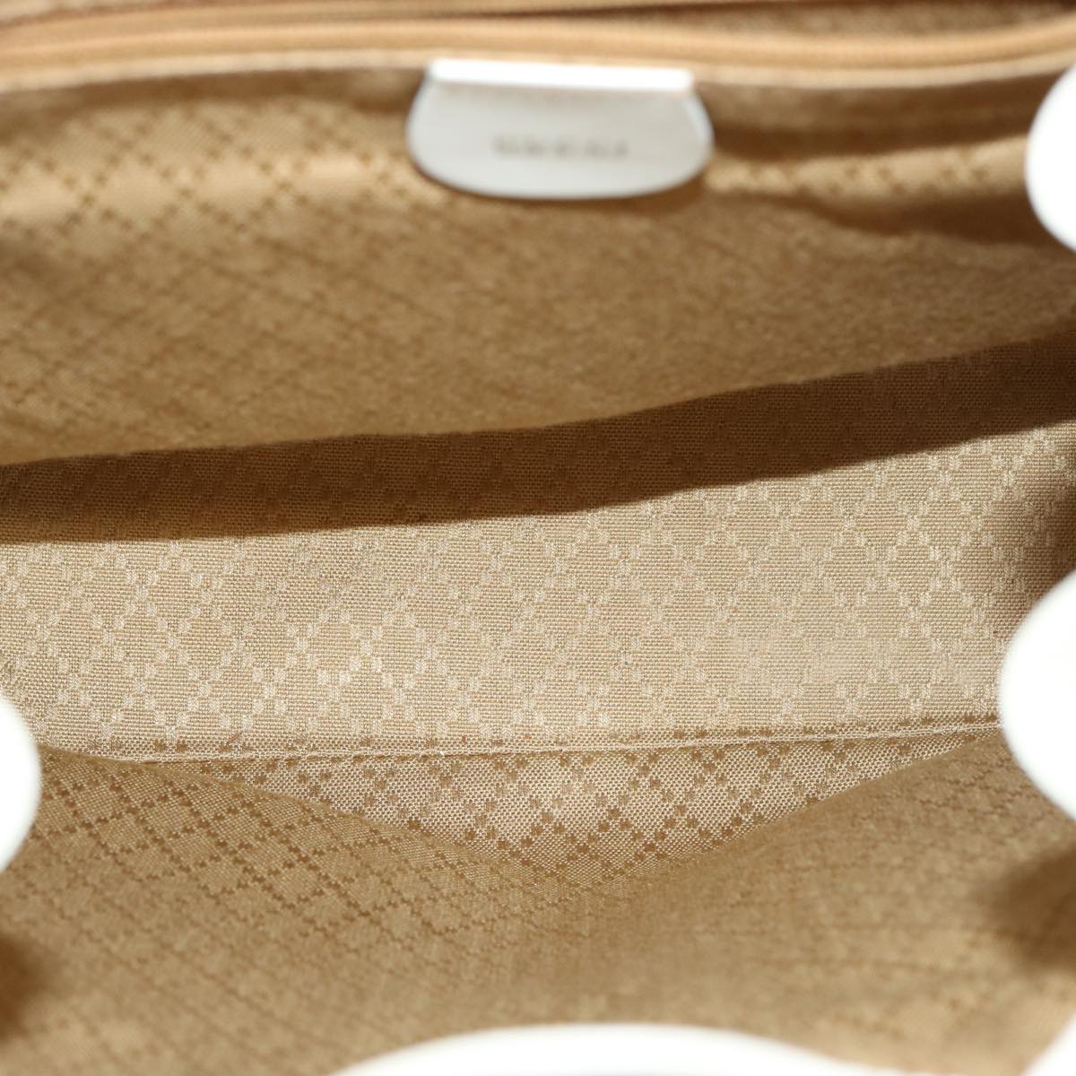 GUCCI Bamboo Backpack Patent leather White 003 2058 0016 5 75834