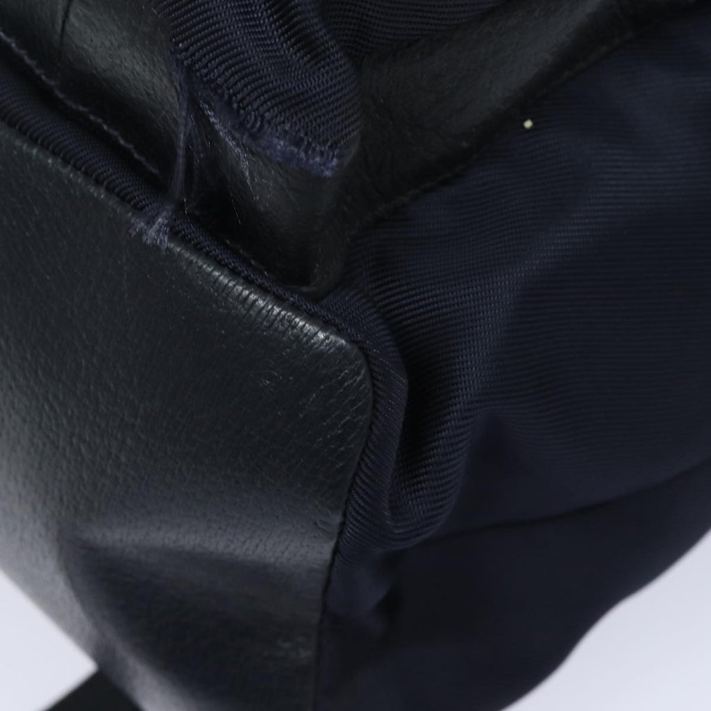 GUCCI Backpack Nylon Leather Navy 019 2058 0173 5 75835