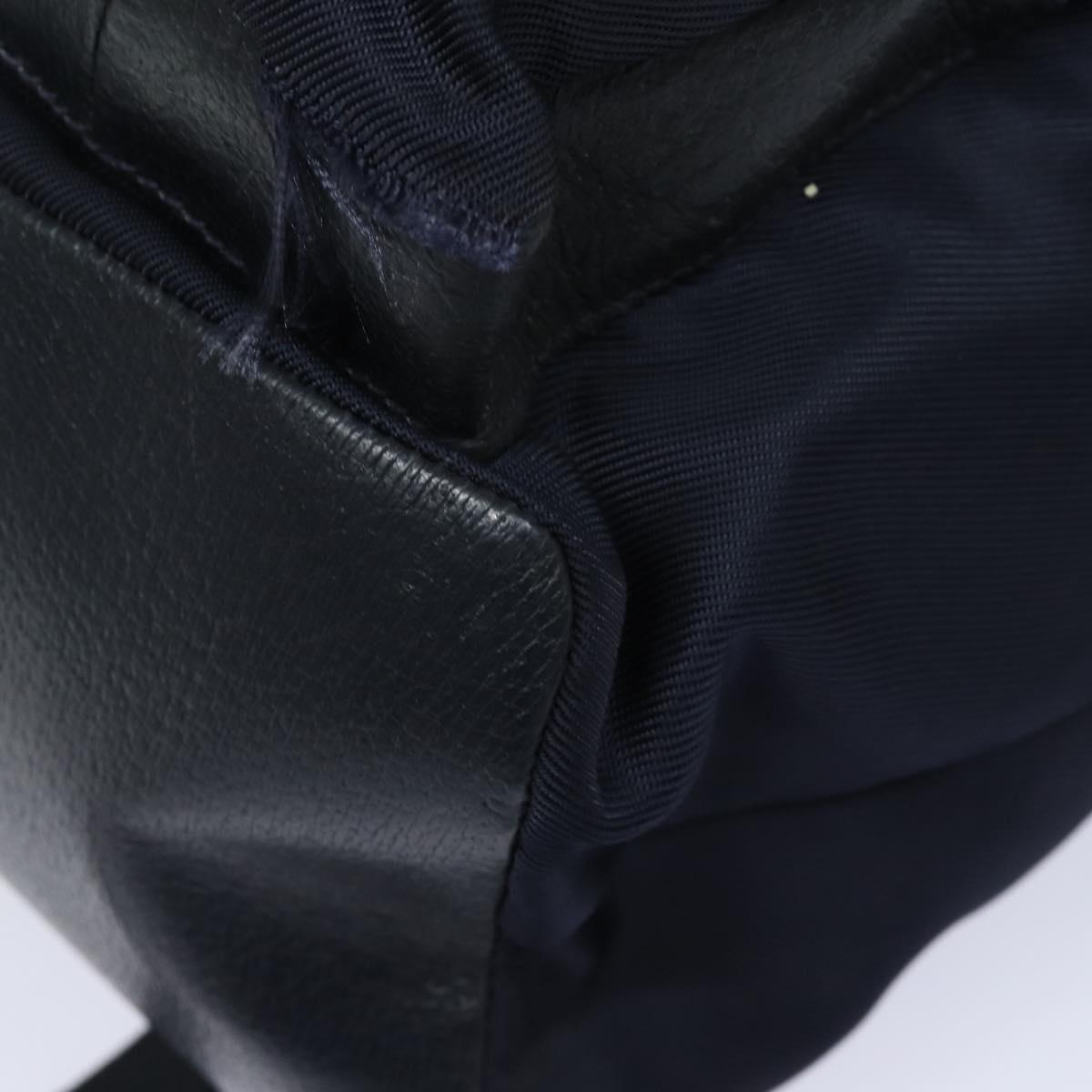 GUCCI Backpack Nylon Leather Navy 019 2058 0173 5 75835