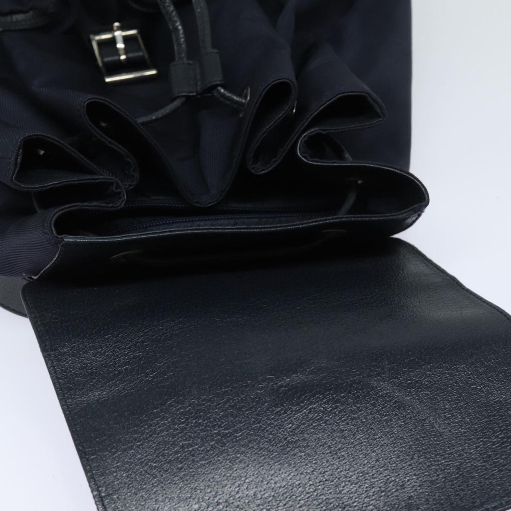 GUCCI Backpack Nylon Leather Navy 019 2058 0173 5 75835