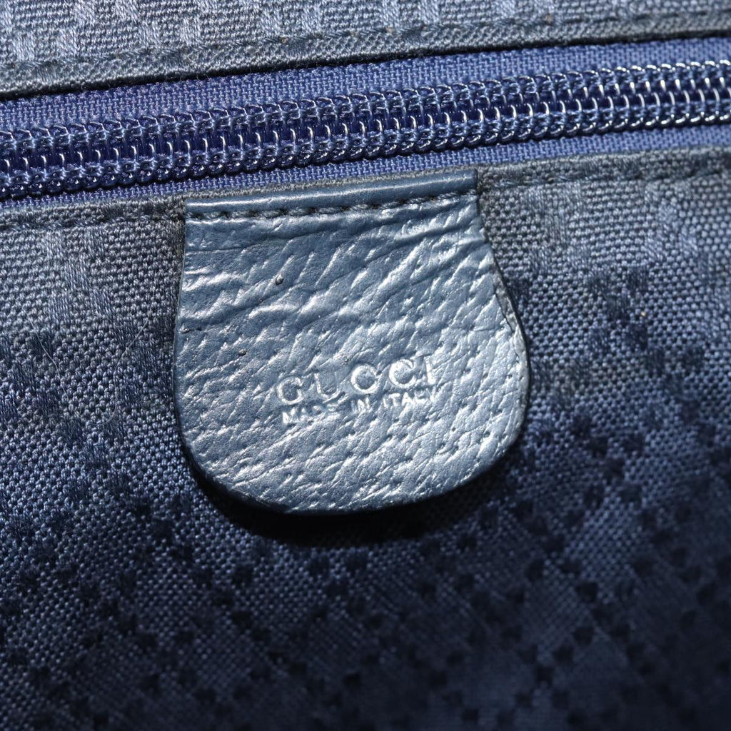 GUCCI Backpack Nylon Leather Navy 019 2058 0173 5 75835