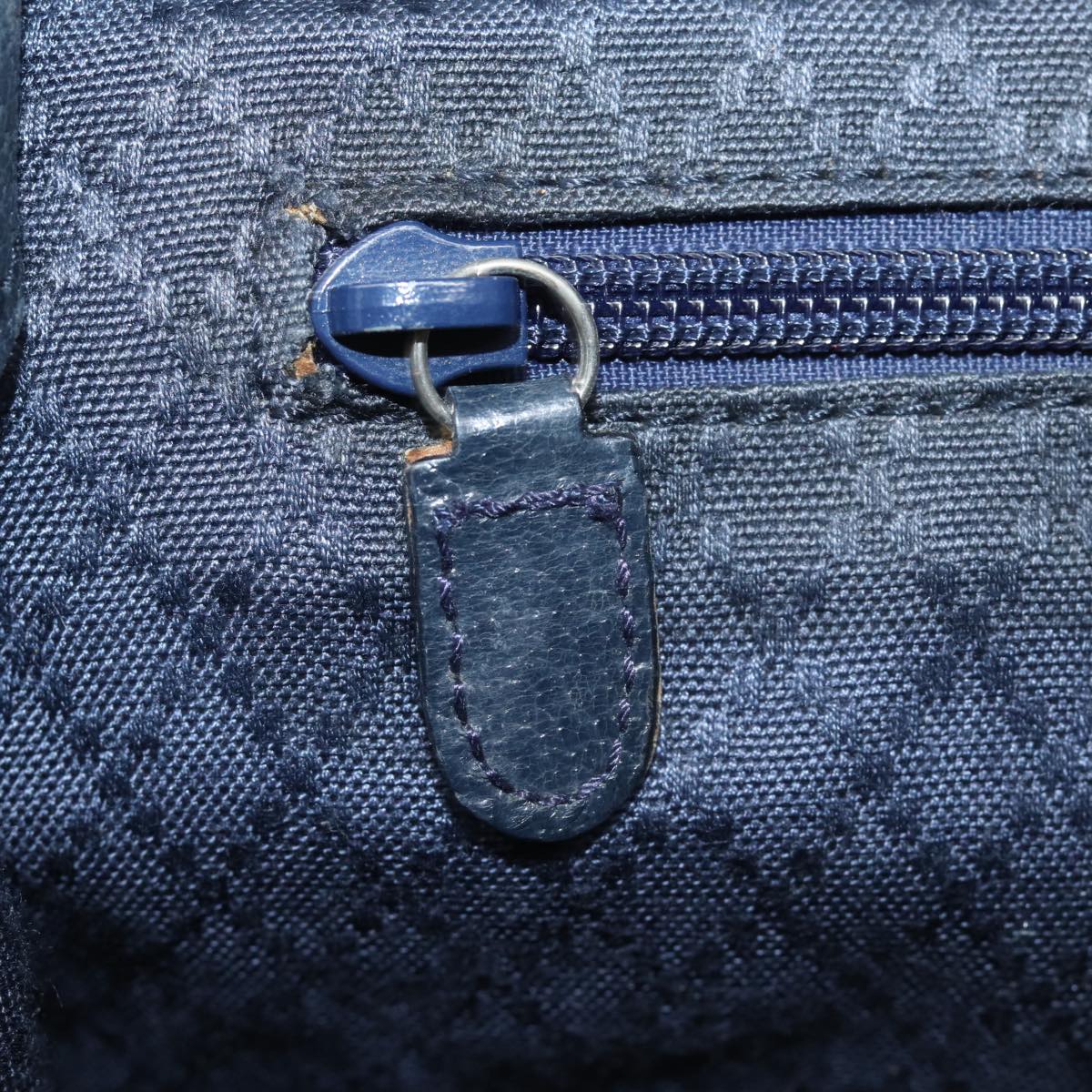 GUCCI Backpack Nylon Leather Navy 019 2058 0173 5 75835