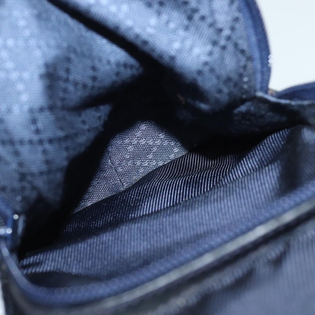GUCCI Backpack Nylon Leather Navy 019 2058 0173 5 75835