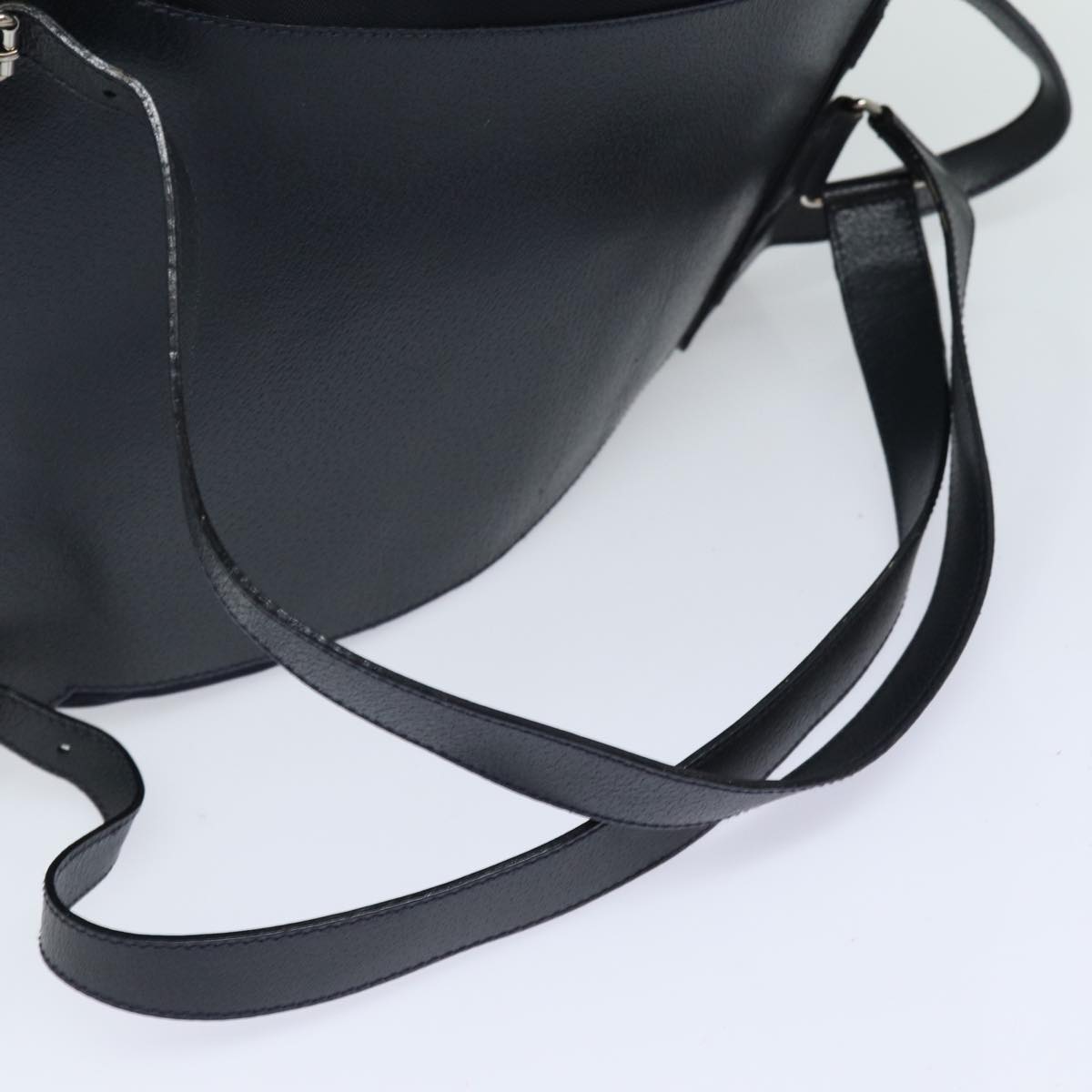GUCCI Backpack Nylon Leather Navy 019 2058 0173 5 75835