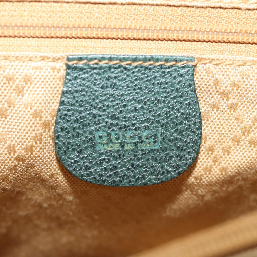 GUCCI Bamboo Tote Bag Suede Leather 2way Khaki 002 2855 0322 0 75836