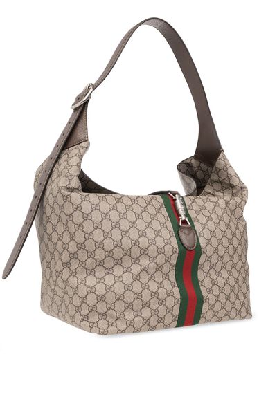 GUCCI Medium Raffia Shoulder Handbag