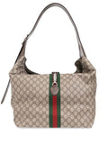 GUCCI Medium Raffia Shoulder Handbag