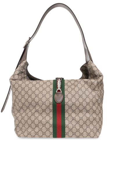 GUCCI Medium Raffia Shoulder Handbag