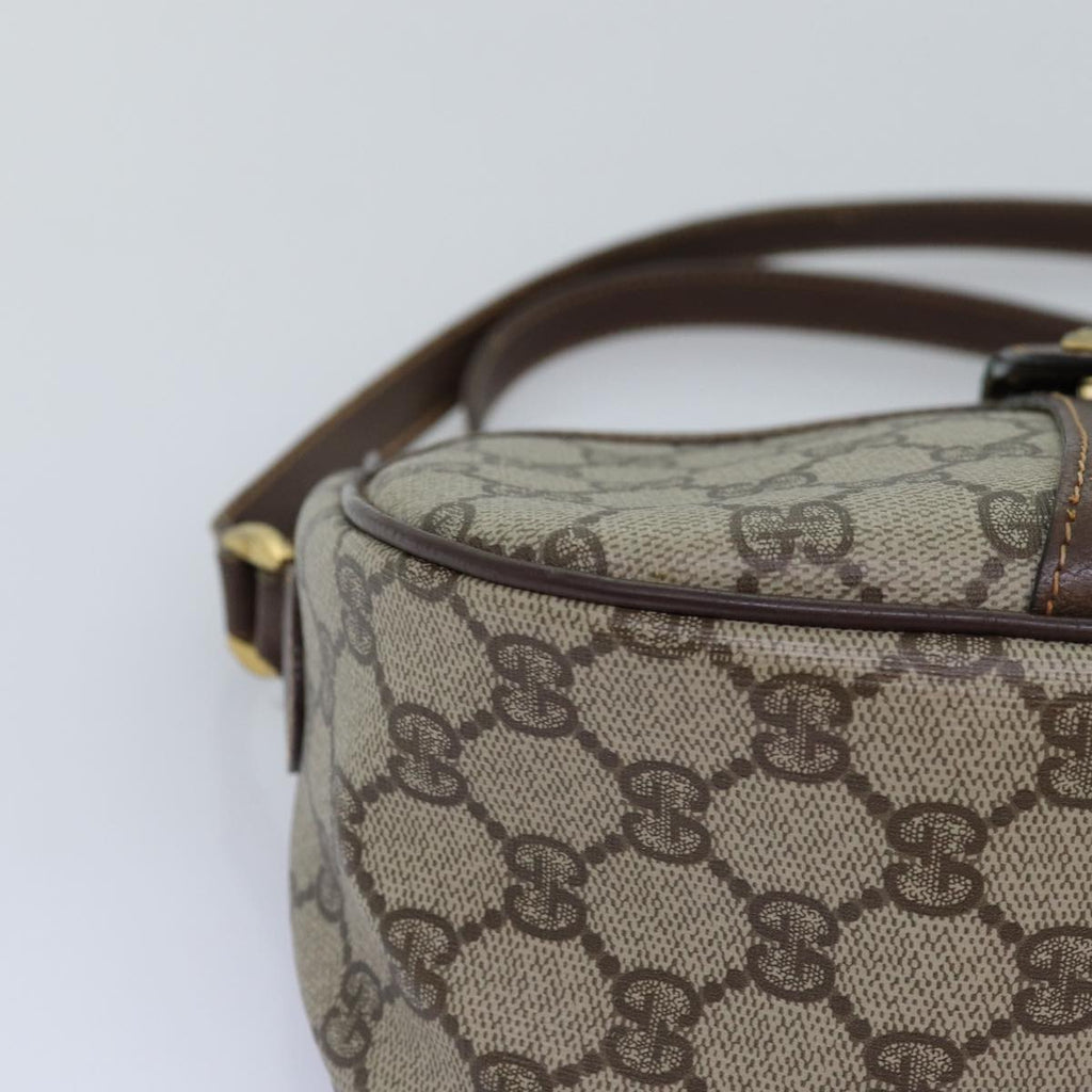 GUCCI GG Supreme Web Sherry Line Shoulder Bag PVC Beige 89 02 032 75885