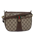 GUCCI GG Supreme Web Sherry Line Shoulder Bag PVC Beige 89 02 032 75885