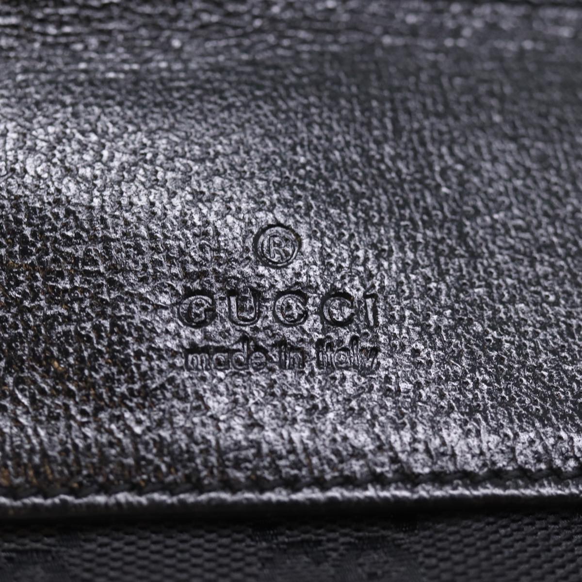 GUCCI GG Canvas Waist bag Black 75886