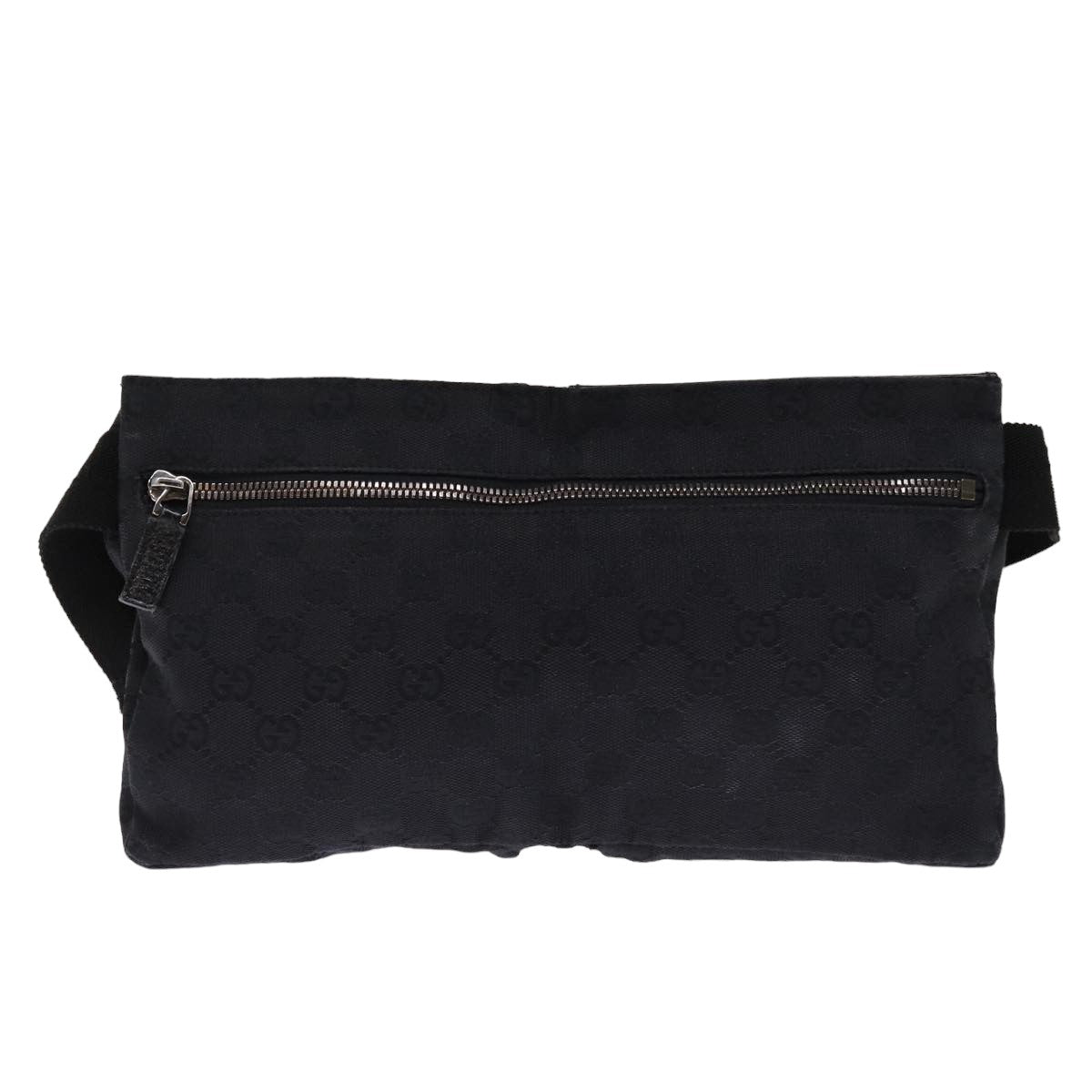 GUCCI GG Canvas Waist bag Black 75886