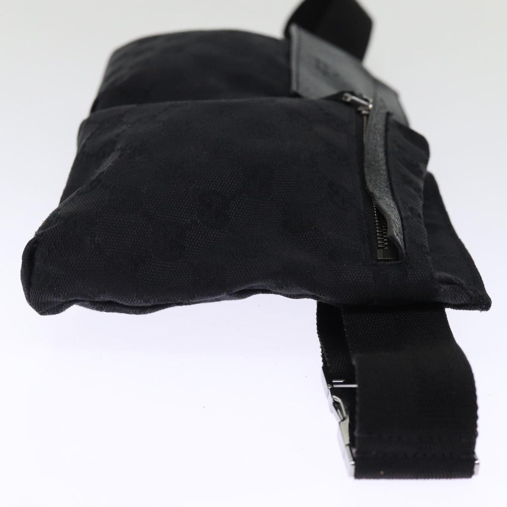 GUCCI GG Canvas Waist bag Black 75886