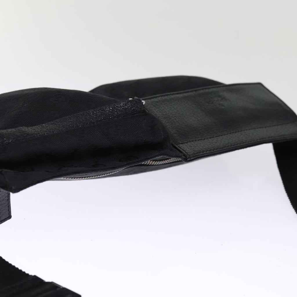 GUCCI GG Canvas Waist bag Black 75886