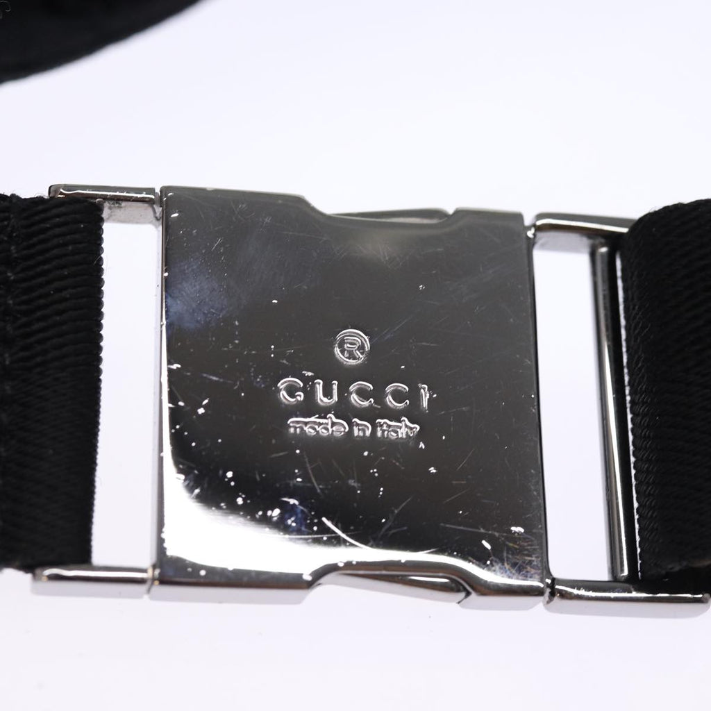 GUCCI GG Canvas Waist bag Black 75886