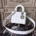 GLAMI Small Lady Bag White Silver Hardware For Women 20cm/8in CD M0538BCAL_M030