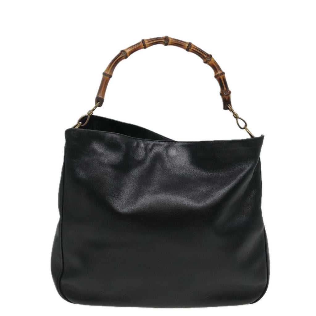 GUCCI Shoulder Bag Leather Black 001 0166 1577 75955