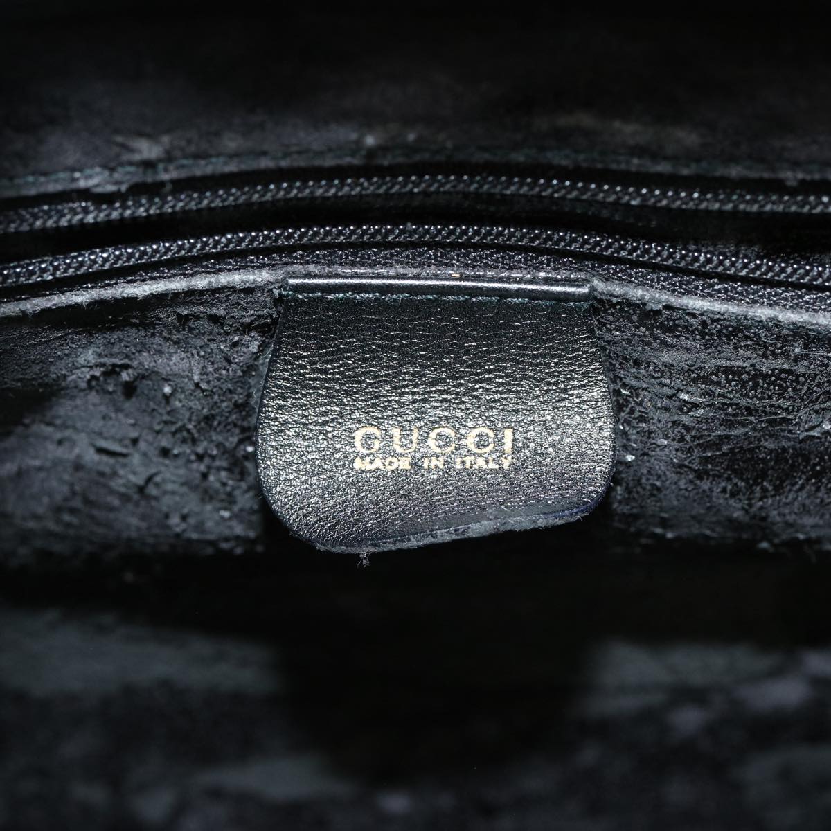 GUCCI Bamboo Hand Bag Leather Black 002 2850 0322 0 75958