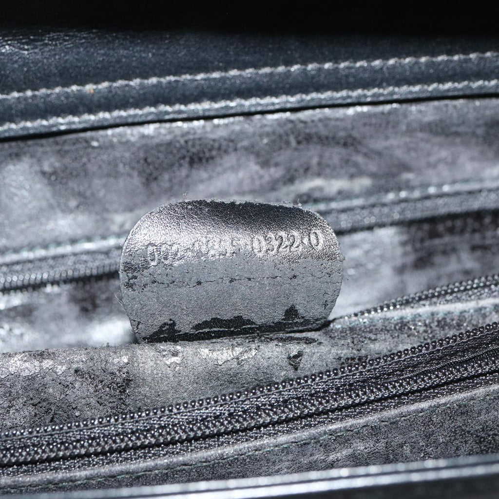 GUCCI Bamboo Hand Bag Leather Black 002 2850 0322 0 75958
