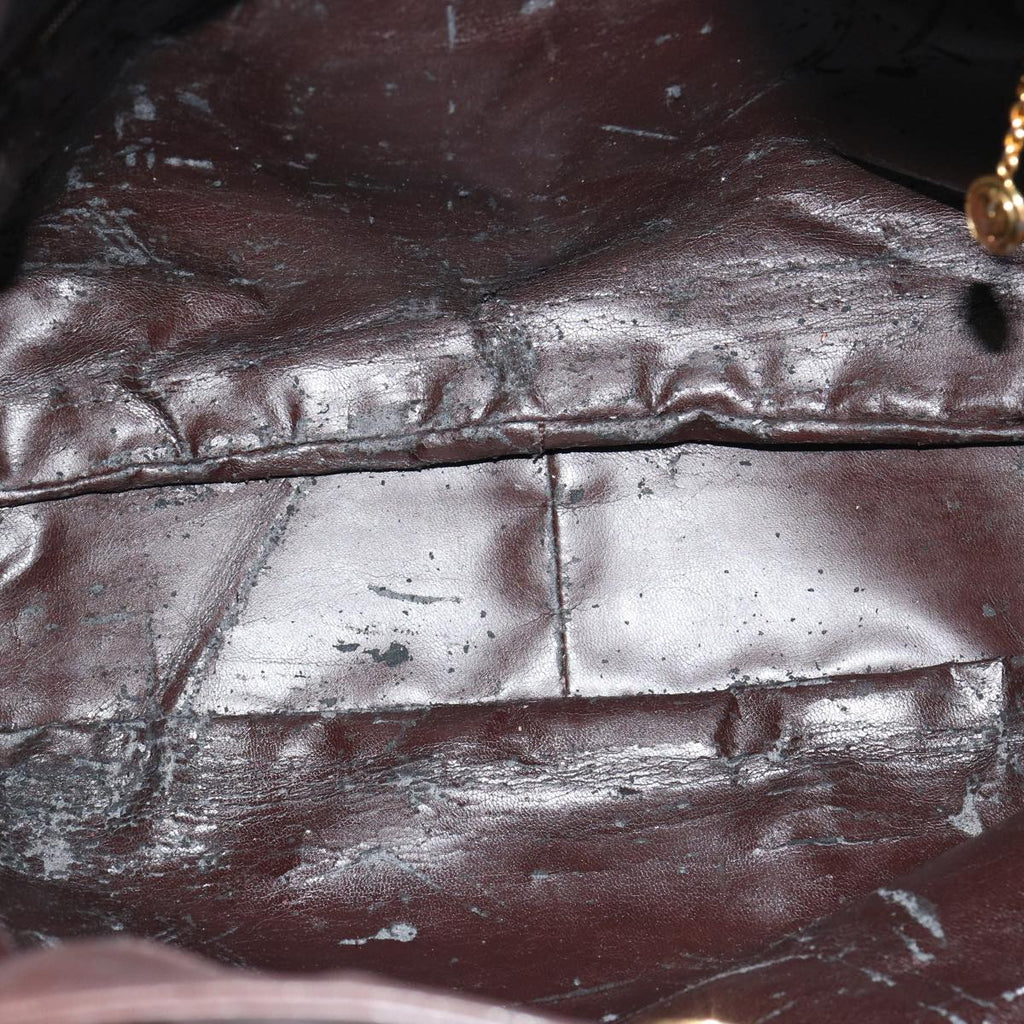 GUCCI Bamboo Shoulder Bag Leather 2way Brown 001 1677 002058 75959