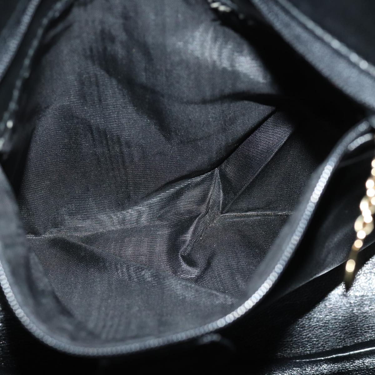 GUCCI Hand Bag Enamel Black 001 1638 2615 75960