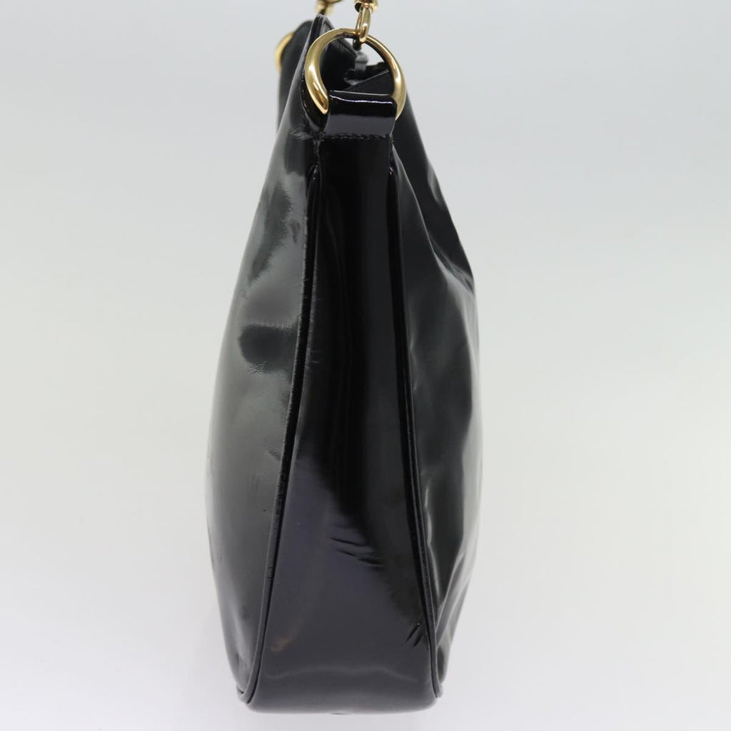 GUCCI Hand Bag Enamel Black 001 1638 2615 75960