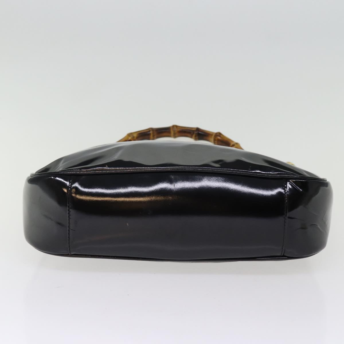 GUCCI Hand Bag Enamel Black 001 1638 2615 75960