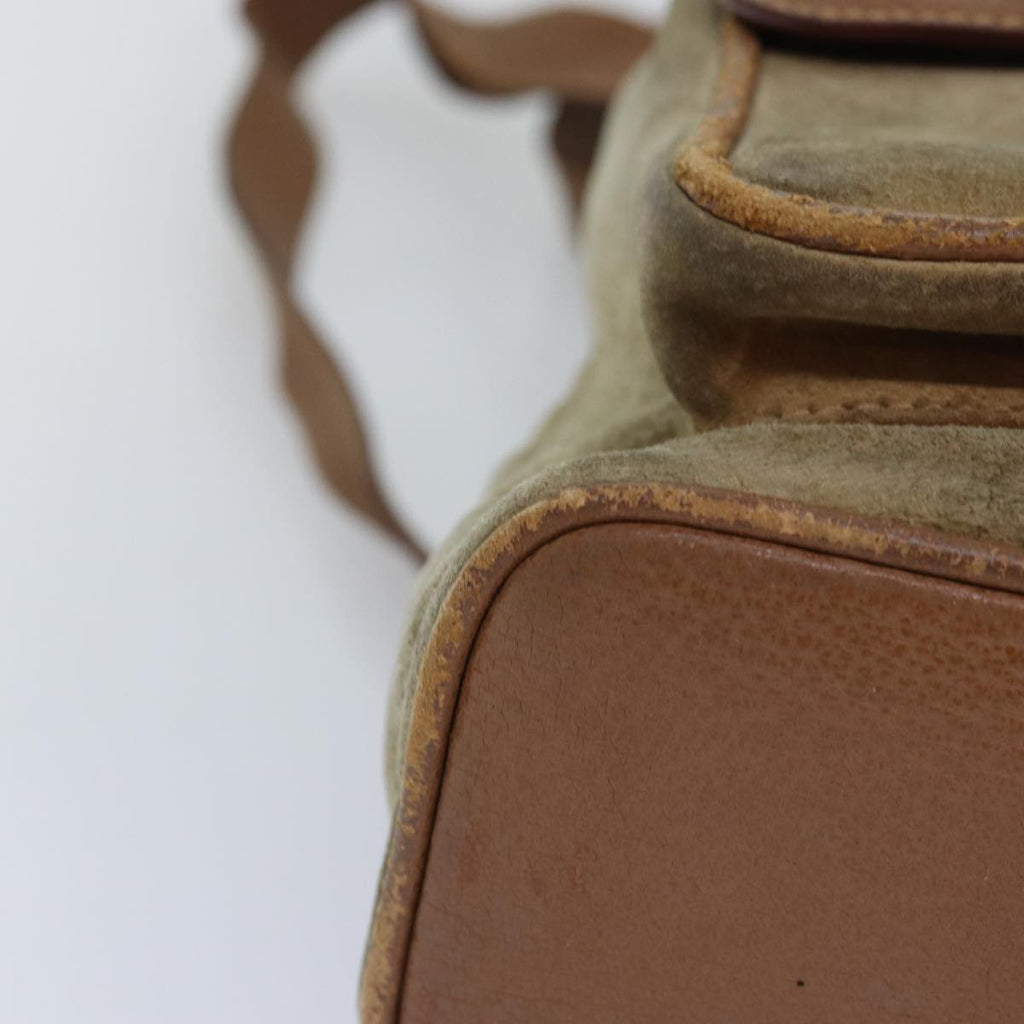 GUCCI Bamboo Backpack Suede Beige 003 2058 0016 75961