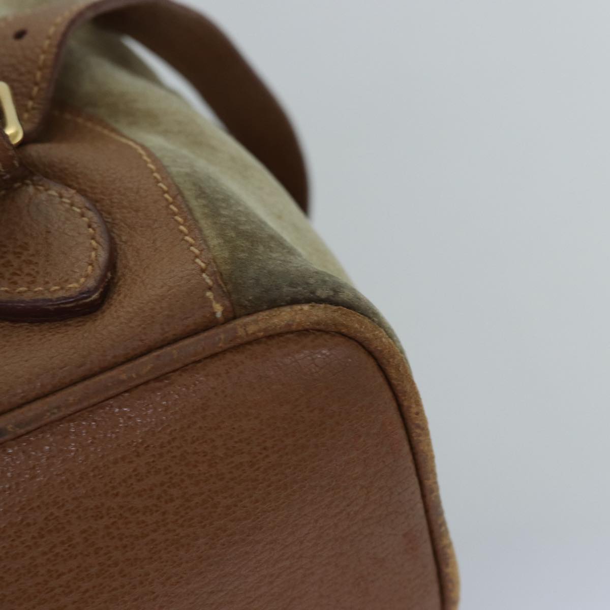 GUCCI Bamboo Backpack Suede Beige 003 2058 0016 75961