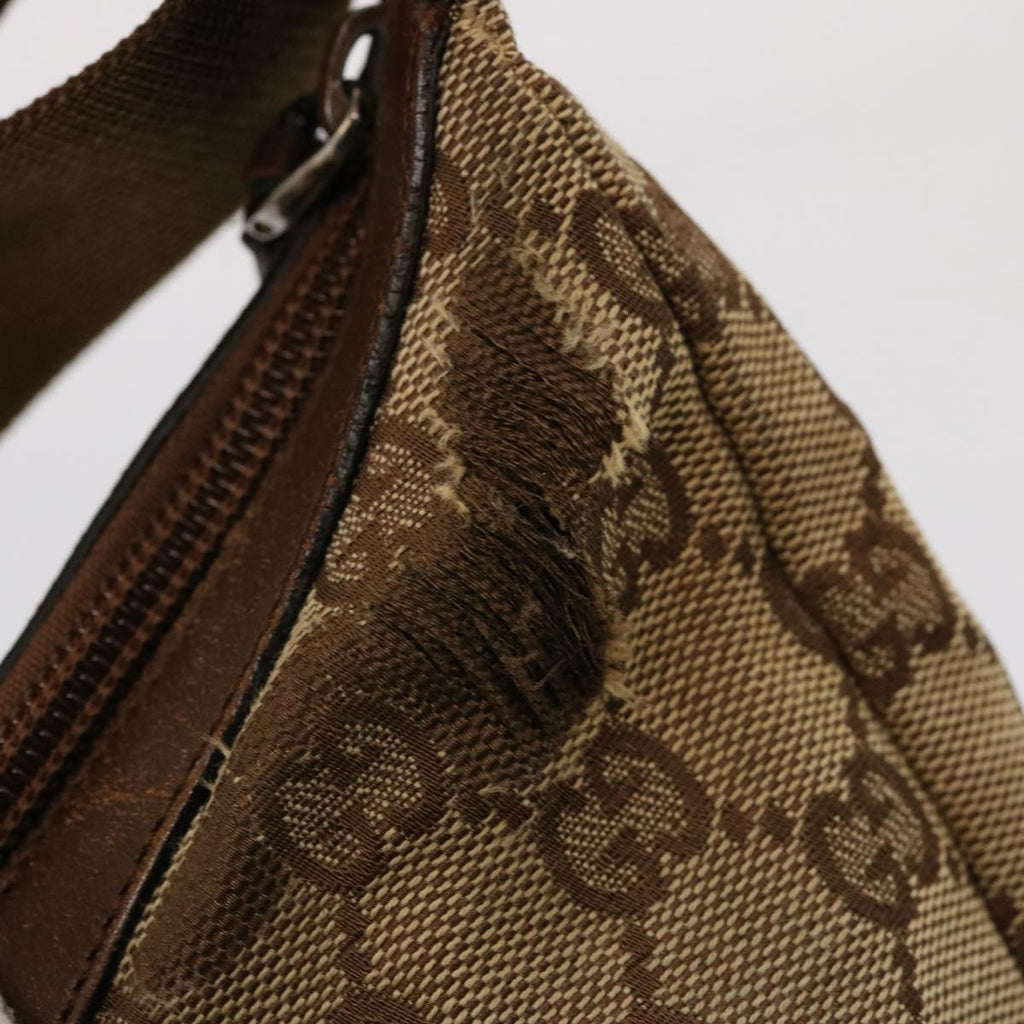 GUCCI GG Canvas Shoulder Bag Beige 35098 75971