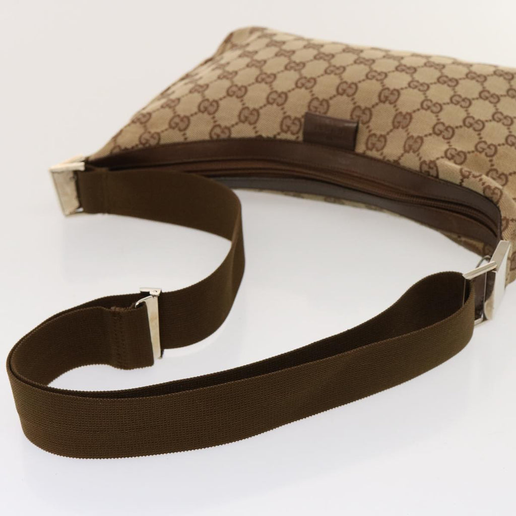 GUCCI GG Canvas Shoulder Bag Beige 35098 75971