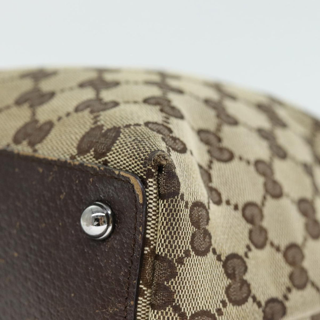 GUCCI GG Canvas Tote Bag Beige 120840 75972