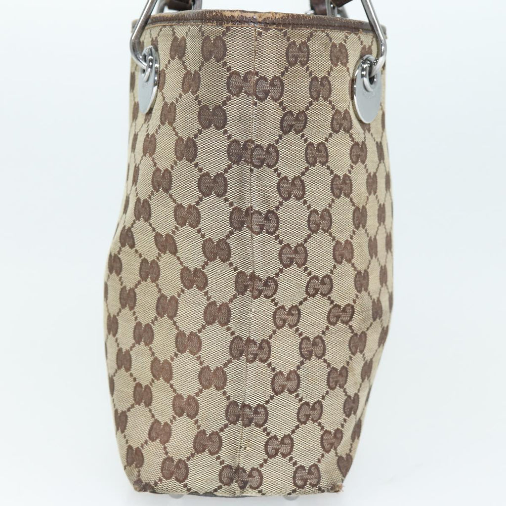GUCCI GG Canvas Tote Bag Beige 120840 75972