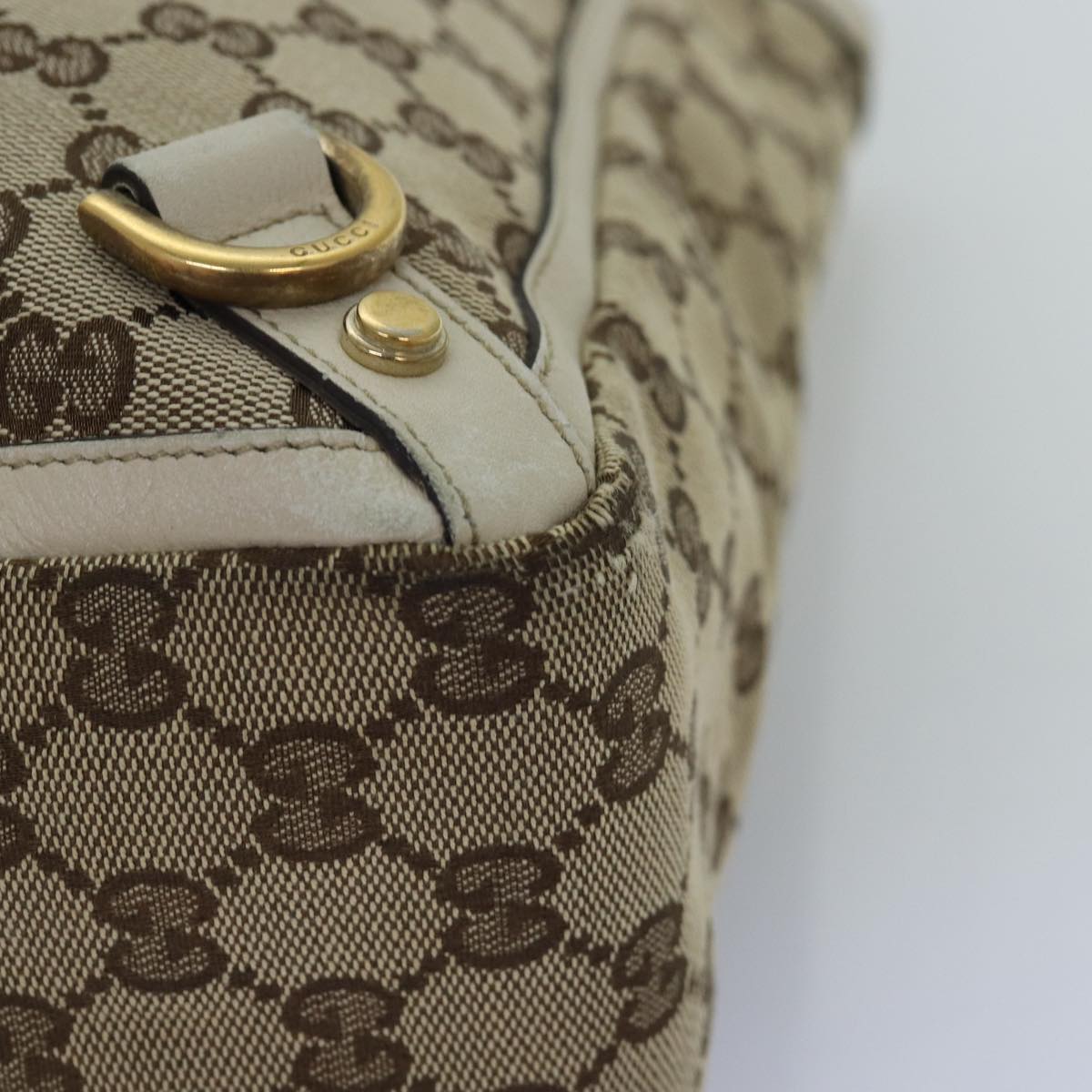 GUCCI GG Canvas Tote Bag Beige 141472 75973