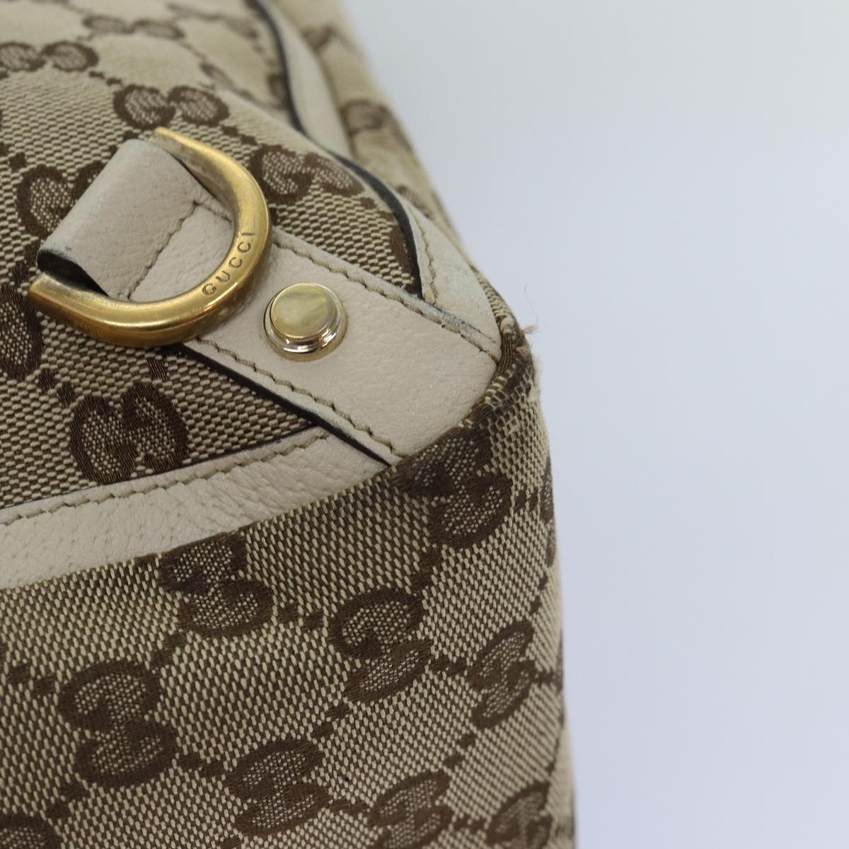 GUCCI GG Canvas Tote Bag Beige 141472 75973