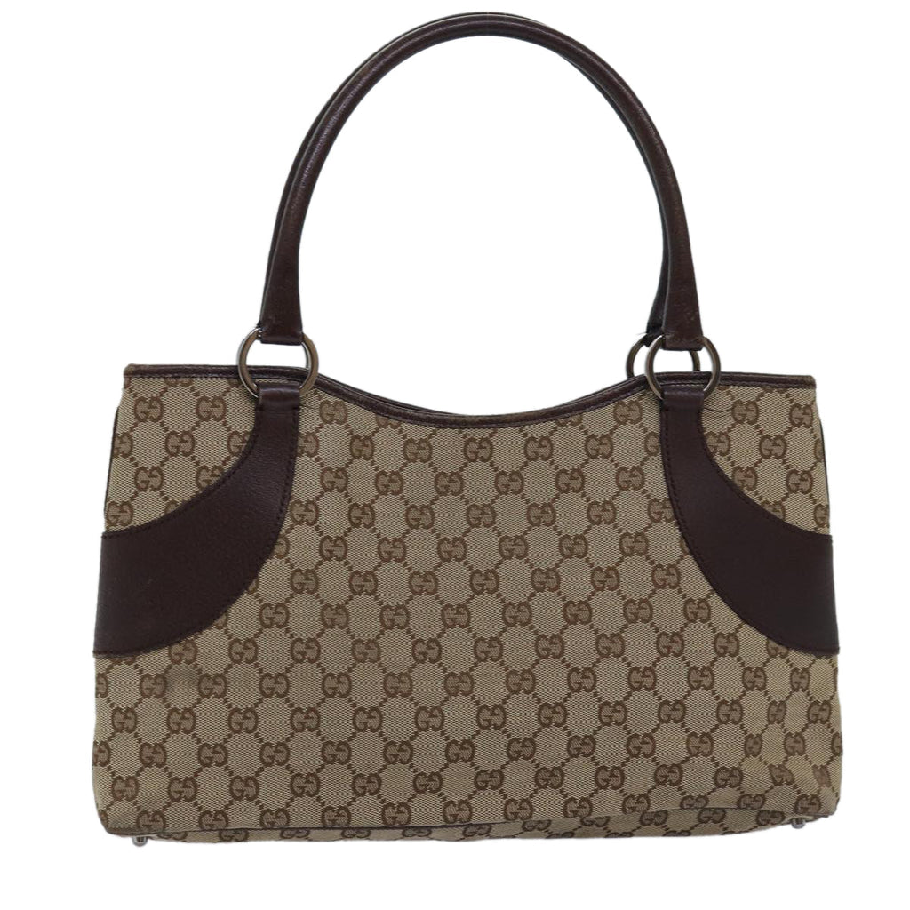 GUCCI GG Canvas Tote Bag Beige 113015 75974