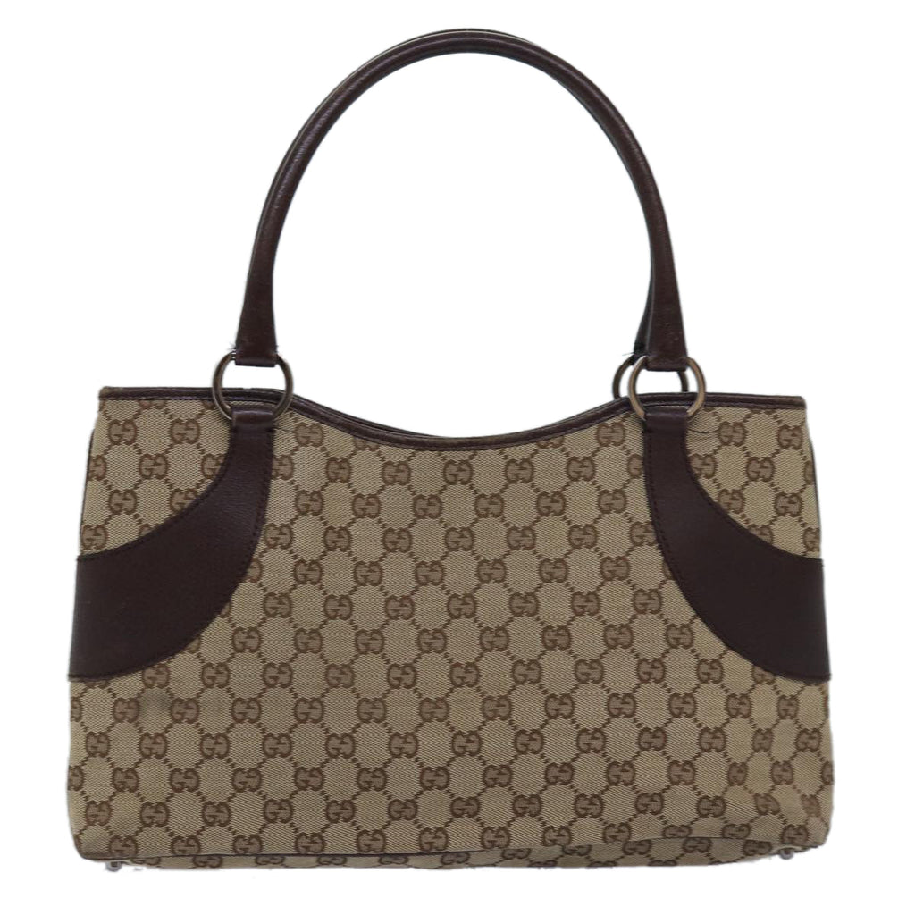 GUCCI GG Canvas Tote Bag Beige 113015 75974