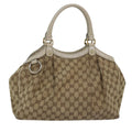 GUCCI GG Canvas Tote Bag Beige 211944 75975