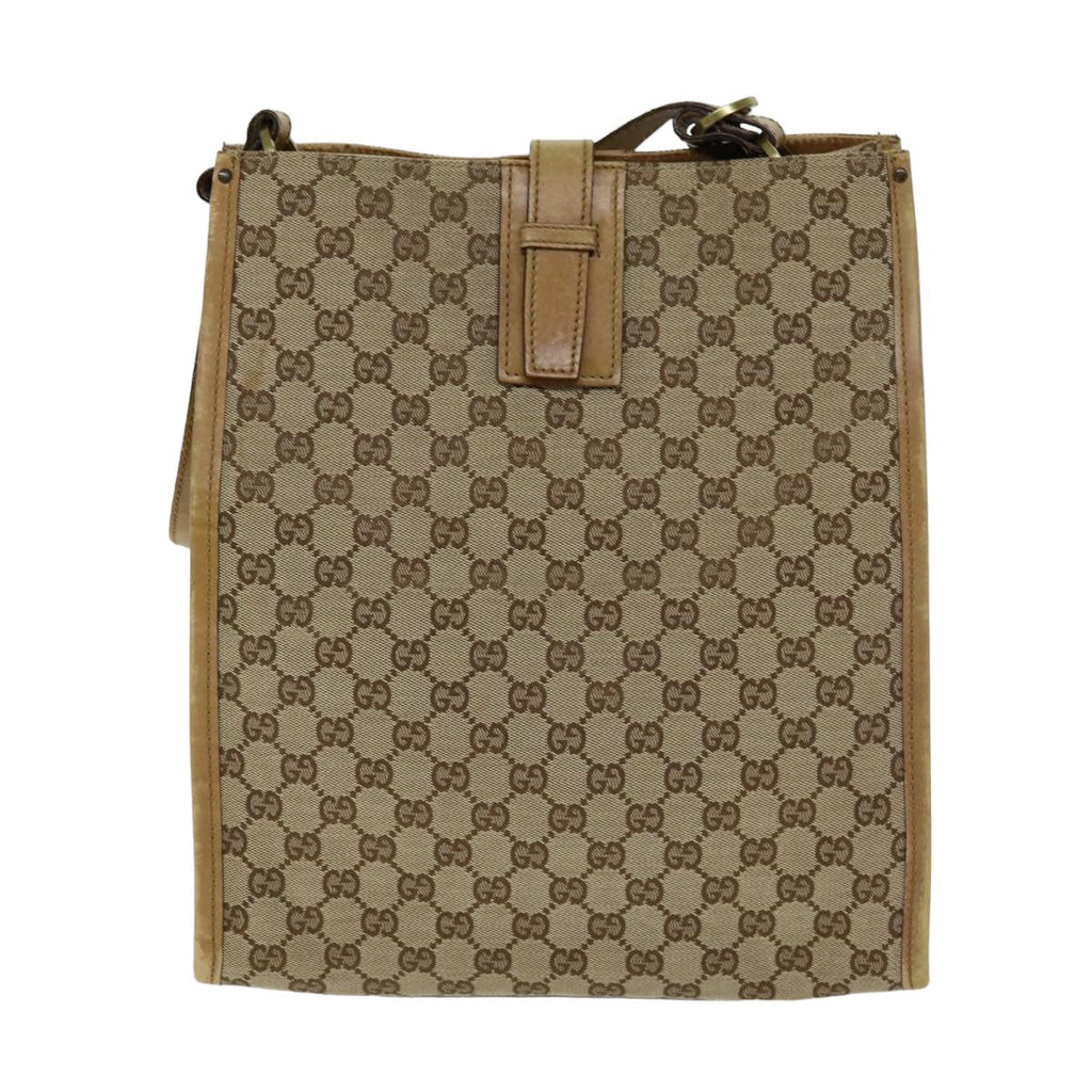 GUCCI GG Canvas Tote Bag Beige 109101 75976