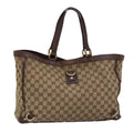 GUCCI GG Canvas Tote Bag Beige 141472 75977