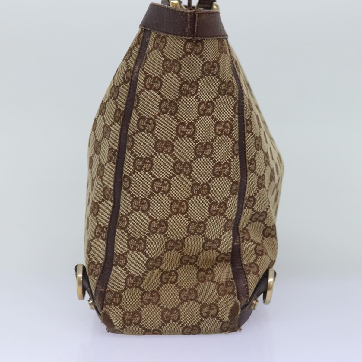 GUCCI GG Canvas Tote Bag Beige 141472 75977