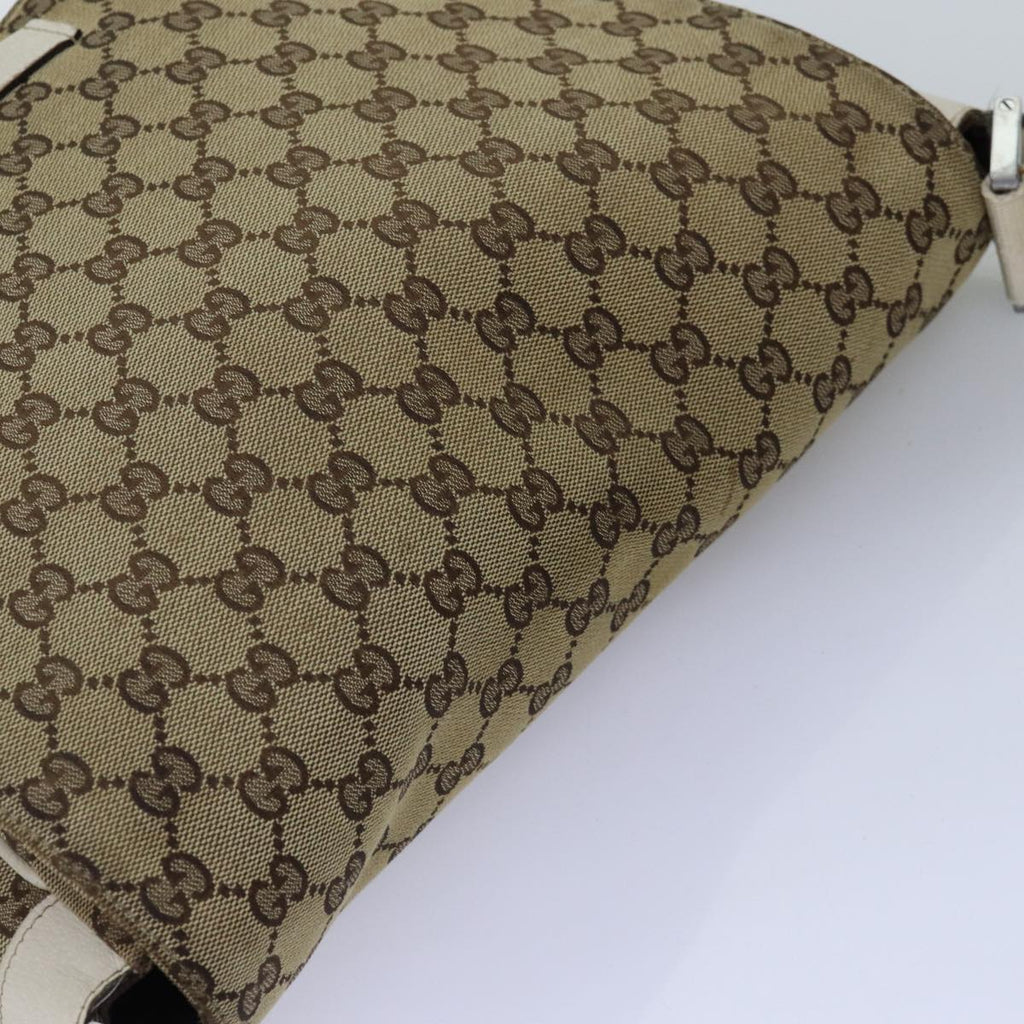GUCCI GG Canvas Shoulder Bag Beige 146236 75978