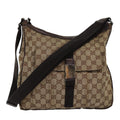 GUCCI GG Canvas Shoulder Bag Beige 131211 75979