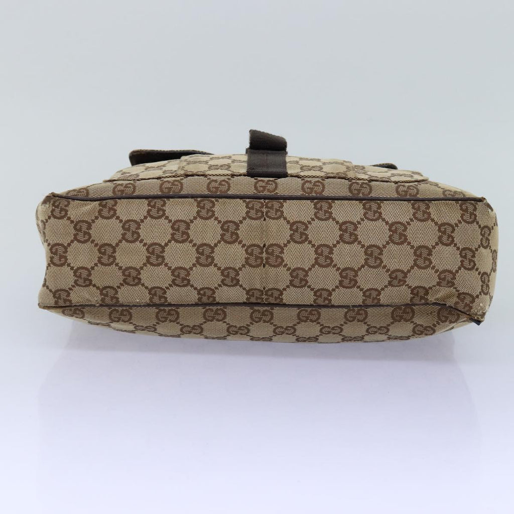 GUCCI GG Canvas Shoulder Bag Beige 131211 75979