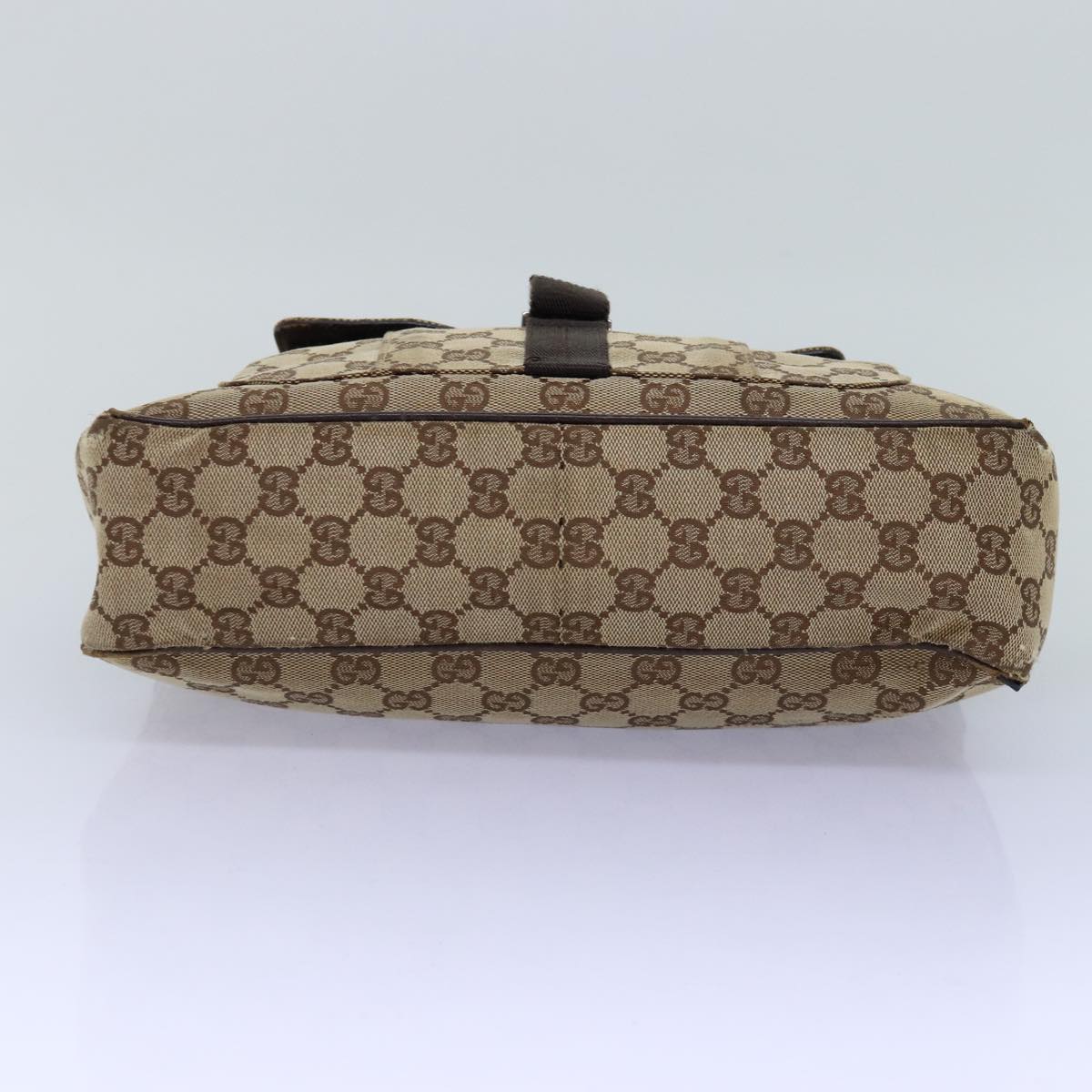 GUCCI GG Canvas Shoulder Bag Beige 131211 75979