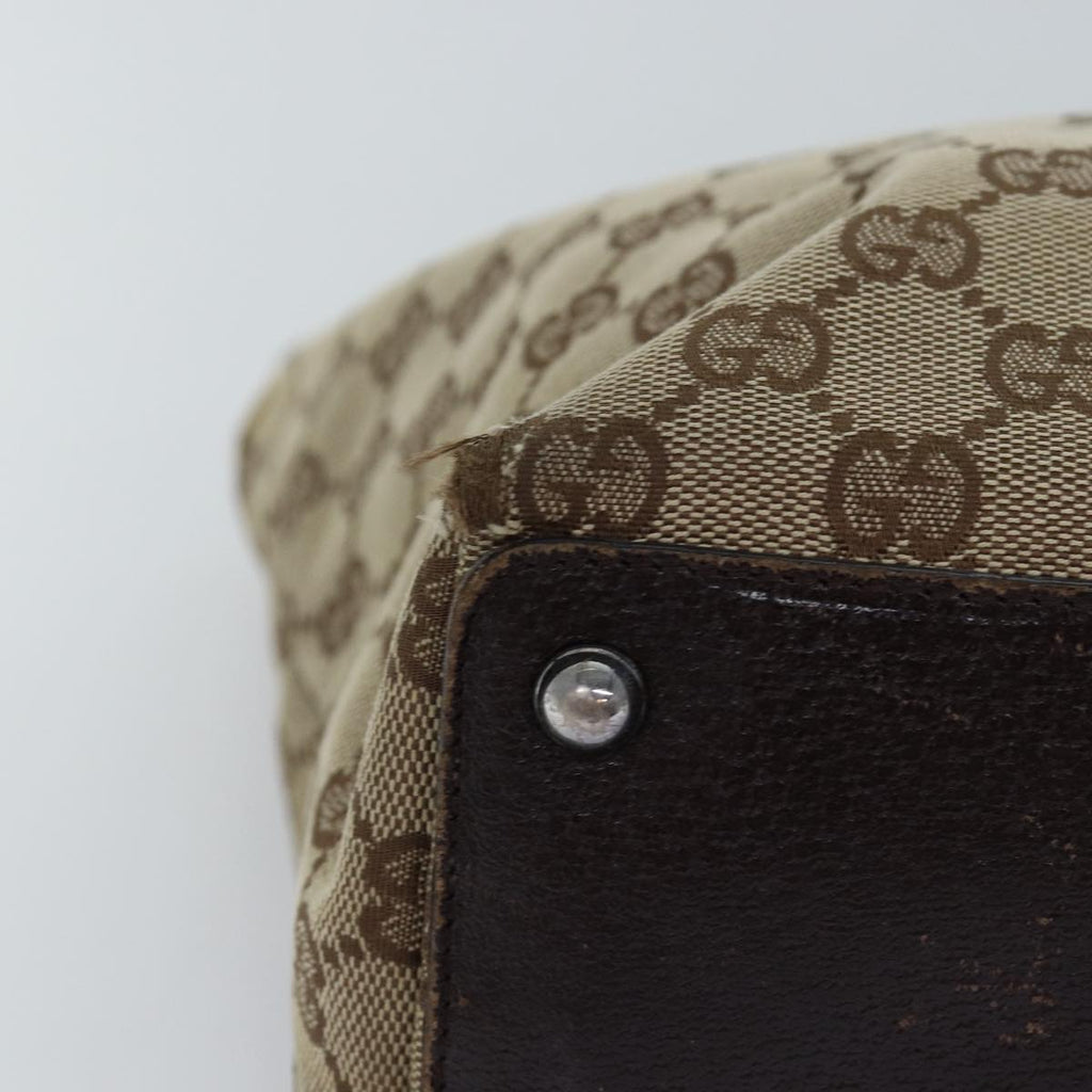 GUCCI GG Canvas Tote Bag Beige 120838 75980