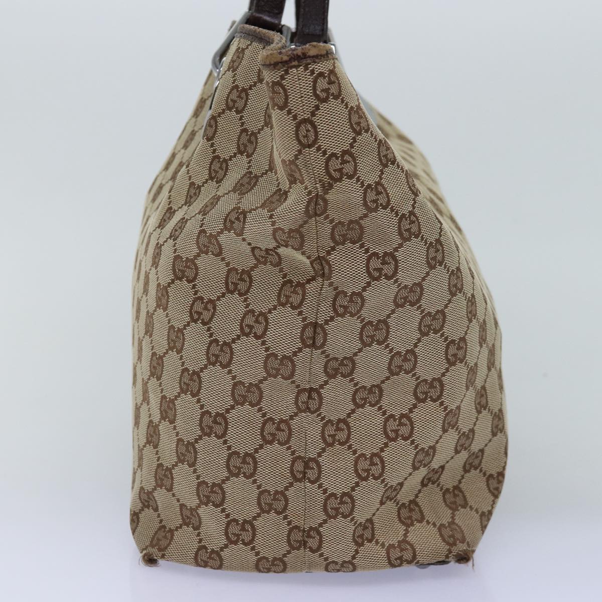 GUCCI GG Canvas Tote Bag Beige 120838 75980